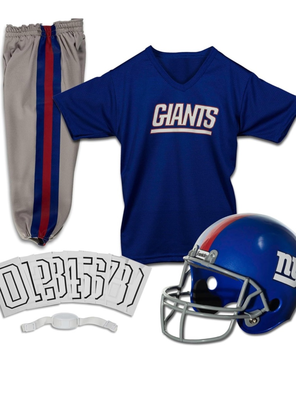 Franklin Sports NFL Giants Kids Football Uniform Costume Boys & Girls - Small